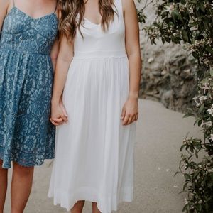 White flowy dress